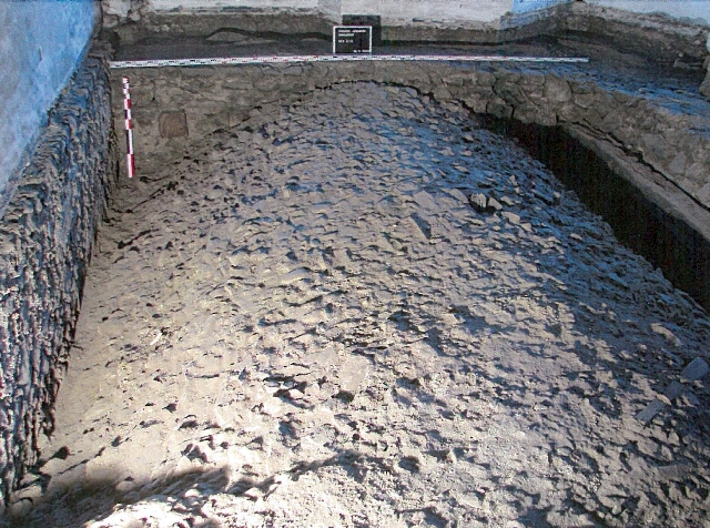 Schloss Lengberg, 2.=G, Raum 2.07, von Beschüttung befreite Gewölbetonne, Ansicht von Norden (Foto: N. Graf)